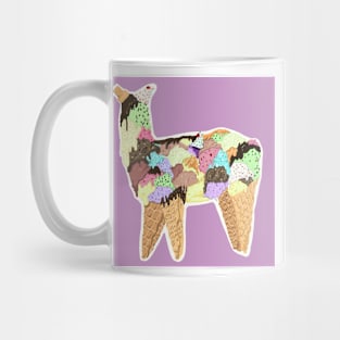 Ice Cream Llama Mug